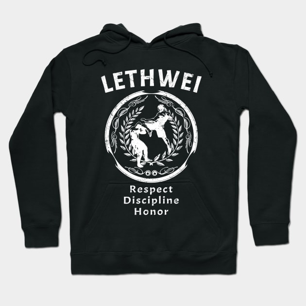 Lethwei - Respect Discipline Honor Hoodie by NicGrayTees